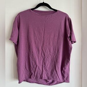 Lululemon Back in Action Short Sleeve, Vintage Plum